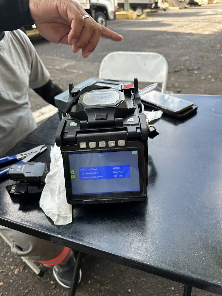 Preparação e operação de máquina de fusão